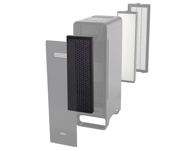 Vhbw Filtro A Carboni Attivi Per Braun Scan & Clean BFD104BE - Sostituisce BRFV1E, Nero